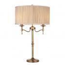 INTERIORS 1900 - Настолна лампа  STANFORD antique brass 63648  E14, 2x40W