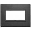 VIMAR - 21654.18 - Plate 4M aluminium total black