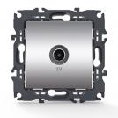 ACA LIGHTING - Телевизионна розетка преходна PRIME Алуминий мат 1000114103