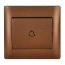 ELMARK - 11186 - DOOR BELL SWITCH COFFEE METALLIC