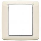 VIMAR - 20698.C02 - Round plate 8M Bright antique white