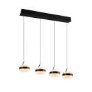 TRIO - Пендел W85cm h150cm DIOS 331410432 4x8W 4x800lm, 2300+3000+4000K смяна на цветна температура, черен