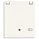 VIMAR - SICURY 2P+T 16 A 250 V~ socket with lid, German standard, white - 2 modules 30208.CB