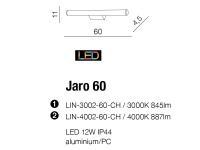 AZZARDO - LED Аплик влагозащетен IP44 Jaro 60 LIN-4002-60-CH /AZ2096 (2)