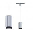 PAULMANN - Пендел за шина 95403  ProRail3 pendant Corus✴E27 max. 50W⚡ dimmable ~230V✴Сребро