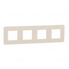 SCHNEIDER ELECTRIC - NU280844 cover frame - 4 gangs - 4 x 2 modules - beige/ ivory