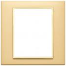 VIMAR - 21668.G10 - Plate 8(4+4)M aluminium satin gold