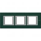 BTICINO - HA4802M3HVS rectangular cover plate 3х2modules - Green Sèvres - metal