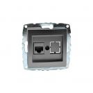 MONO ELECTRIC - MONO ELECTRIC - Internet Rosette DESPINA, Cat6, MN-500-002405-125, ANTHRACITE