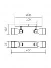 SMARTER - spot luminaire SCENIC 04-337 E14, 2 x max. 28W (1)