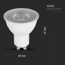 V-TAC - LED Крушка 4.5W GU10 Пластик SMART RGB + Топла и Студена Светлина SKU: 2750 (5)