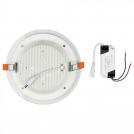 V-TAC - 18W LED Panel Downlight Glass - Round Warm White 3000K SKU: 4760 (1)