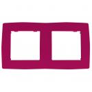 ACA LIGHTING - PRIME 2 GANG FRAME IP20 PINK 1000119107