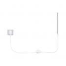 PAULMANN - 95659  URail feed cable with switch 2m max. 1000W ✴signal white (1)