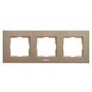 PANASONIC - 3gang Frame Aluminum Bronze WKTF08033AR