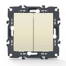 ACA LIGHTING - двоен девиаторен ключ 10A PRIME слонова кост 1000110302