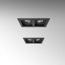 POLARIS LIGHTING - DOWNLIGHT CARDAN MINI DOUBLE 185/32/100mm GU10 Black 1054-2