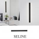 NOVA LUCE - Влагозащитен аплик  Д:90, Ш:2.7, В:7.5 см.  9060913  SELINE ⚡ LED Philips 36W ⚡ 2520Lm ⚡ 3000К ⚡ CRI>90 ⚡ 230V ⚡ IP44 ✴ Черен