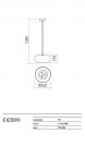 REDO GROUP - Пендел HAYLEN 01-1404 SUSP 1x42W E27 D250 WHITE (1)