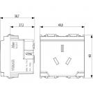 VIMAR - 16261 - 2P+E 10A Australian SICURY-outlet grey (1)