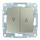 SCHNEIDER ELECTRIC - SDN1300168 Sedna - roller blind pushbutton - 10A electric lock, without frame titanium