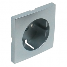 EFAPEL - Face plate for Outlet SCHUKO with child protection ALUMINIUM 90632 TAL LOGUS 90
