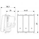 VIMAR - 14003.SL - Three 1P 20AX 1-way switches Silver (1)