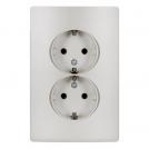 ELMARK - 11371 - GERMAN TYPE SOCKET (DOUBLE) WHITE METALLIC RHYME