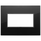 VIMAR - 21654.88 - Plate 4M crystal total black diamond