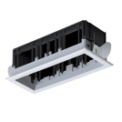 ELMARK - Console for 3 Grill COB Module White 92MOD3GR/WH