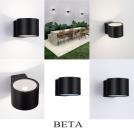 NOVA LUCE - Влагозащитен аплик  Д:9, Ш:11, В:6.8 см.    9030801   BETA ⚡ LED 13W ⚡ 1253Lm ⚡ 3000K ⚡ 220-240V ⚡ IP54 ✴ Пясъчно черен