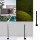 NOVA LUCE - Bollard  D:8, H:60 cm.   9060249  LUXOR ⚡ LED 4W ⚡ 143Lm ⚡ 3000К ⚡ 220-240V ⚡ IP65 ✴ Sandy Black