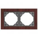 EFAPEL - DOUBLE FRAME MAHOGANY/GREY 90920 TMS LOGUS 90 Arbore
