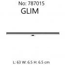 NOVA LUCE - Wall lamp ↕6.5cm,←→63cm   787015  GLIM ⚡ LED 18W ⚡ 230V ⚡ 1922Lm ⚡ 3000K ⚡ IP44 ✴ Black