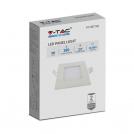 V-TAC - 3W LED Premium Panel Downlight Square 3000K SKU: 216295 (5)