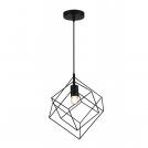 GTV Lighting - Pendant ROSA 3437 E27 10W IP20 black OS-ROSA-10-DEC