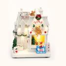 ACA LIGHTING - LED WW DECOR WHITE HOUSE 3ΑΑ (ΒΑΤ) 14X11X21.5CM X0304