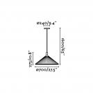 FARO - pendant luminaire  SAIGON IN 20120 E27, 15W (1)