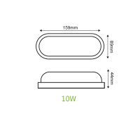 ACA LIGHTING - Аплик за фасада DORA IP65 6000K 950lm DORA1060B (1)