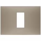 VIMAR - 09671.12 cover plate - 1 centered module matt dove grey color NEVE UP