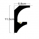ADORN - Декоративен корниз за индиректно-осветление LD -01.2L LightForm™ 5.8 x 11.5 x 200 cm (1)