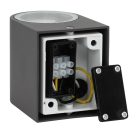 ULTRALUX - Фасадно осветително тяло едностранно, GU10, IP44, за стена, графит FOTGU10GR (1)