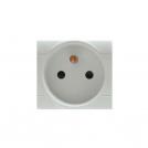 SCAME - Contact French standard 16A EVOLUTION 2 mod. color GRAY - 101.6411.G