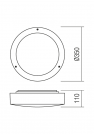 REDO GROUP - wall\ceiling luminaire   UBLO  9425 AP E27 2X42W IP65 WH (1)