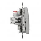 SCHNEIDER ELECTRIC - SDD113101L Еднополюсен ключ синя индикация Sedna Design & Elements, 10А 250V, алуминий, безвинтово свързване (2)