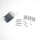 BACHMANN - Контакт 3x Шуко и USB A+C с щора, с възможност за ъглов монтаж, захранващ кабел 2м, цвят Инокс Casia 2 932.006 (7)