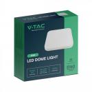 V-TAC - 48W LED Dome Light Square White Frame 4000K IP44 SKU: 76311 (5)