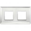 VIMAR - 21643.72 - Plate 4M (2+2) 71mm silver ice