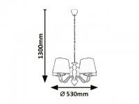 RABALUX - pendant luminaire 5480 FLAVIO E14, 5X40W (3)