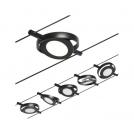 PAULMANN -  94418 CorDuo LED cable system RoundMac basic set✴5x200lm 5x4.5W⚡3000K ~230/12V✴matt black/chrome